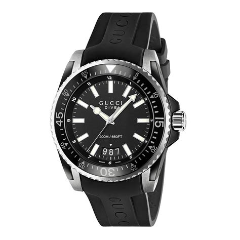 gucci dive watch black